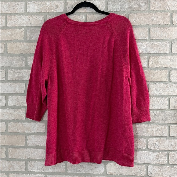 Sonoma Women's Pink Sweater size 2X - Picture 4 of 6